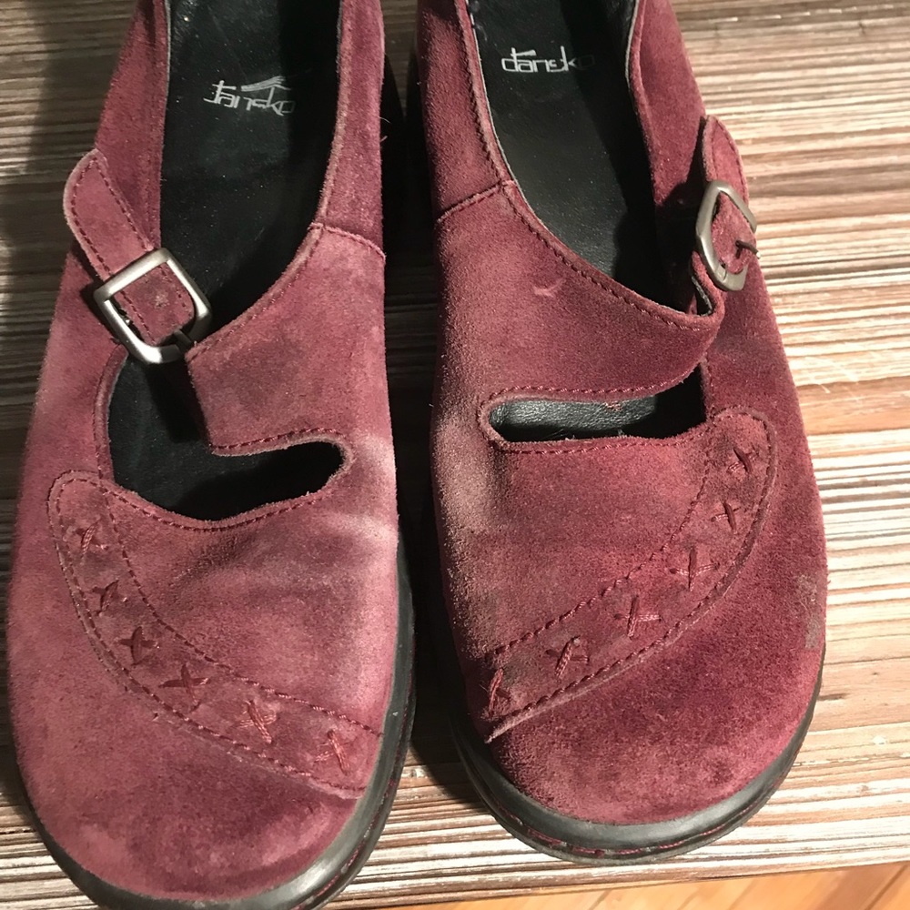 Dansko Fran Mary Jane Suede Clog-  SZ 6